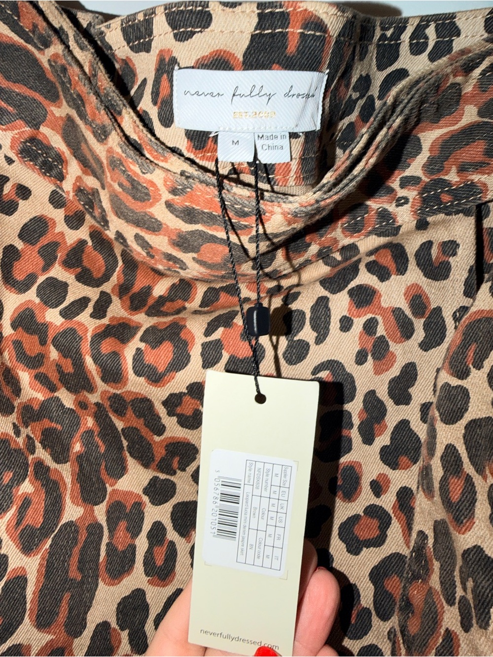 Never Fully Dressed Leopard Print Wrap Skirt - Picture 9 of 9